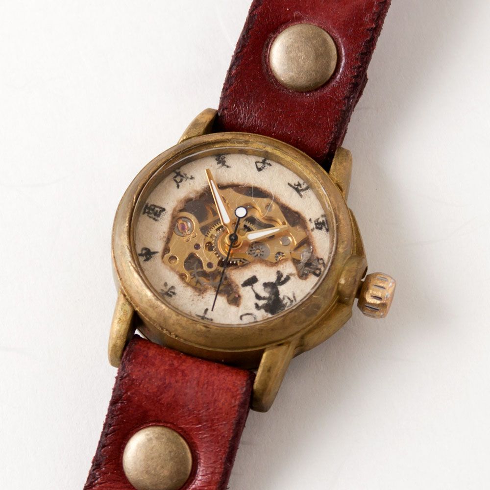 手作り和時計 機械式腕時計 手巻き 兎 W-002 Handmade Japanese watch Mechanical watch