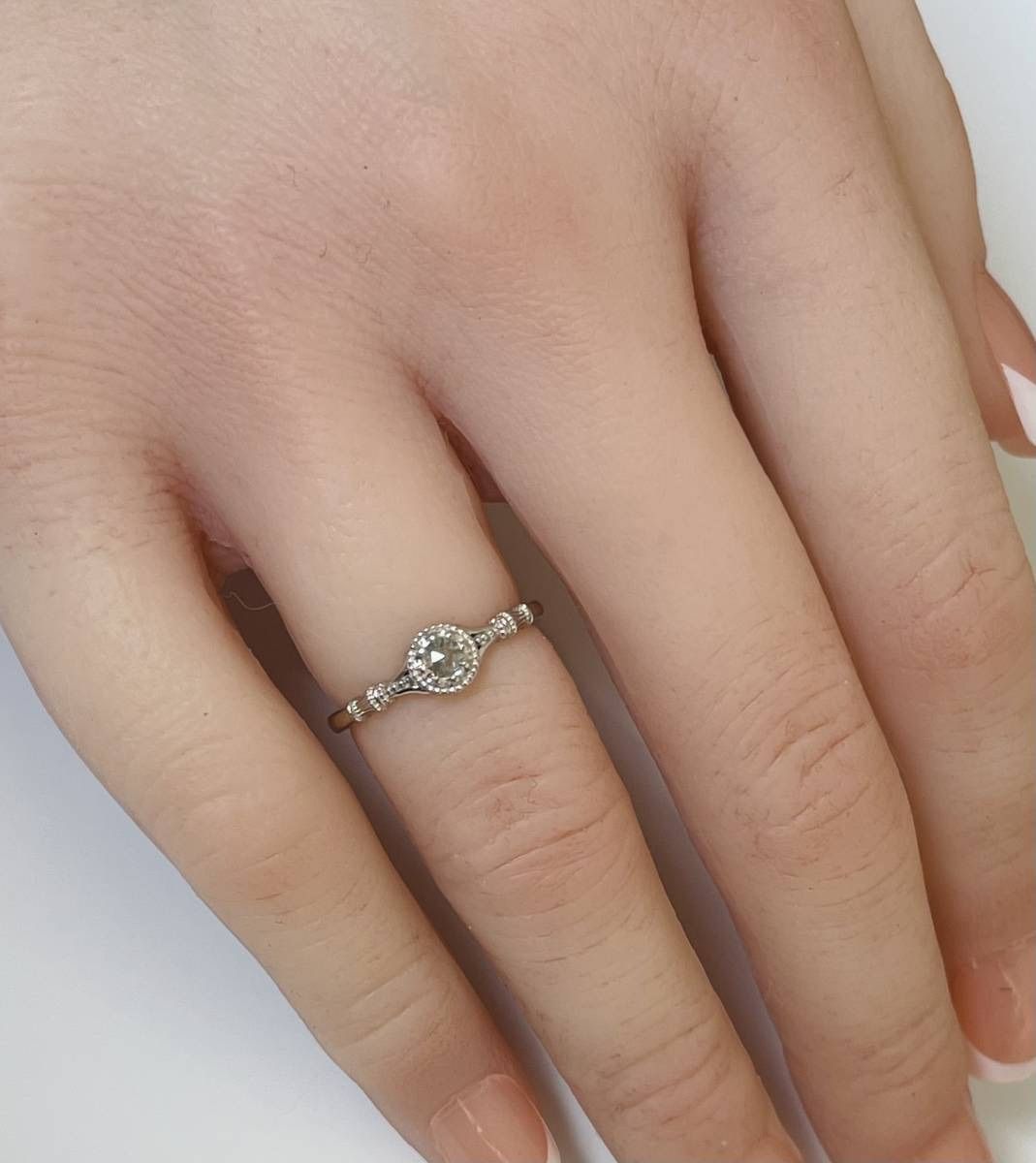 agete【 アガット 】 D0.05ct pt900 ダイヤモンド リング - メルカリ