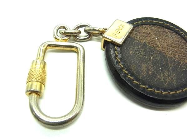 FENDI フェンディ セレリア レザー キーホルダー バッグチャーム FENDI □極美品□ フェンディ セレリア ポンポンチャーム ファー