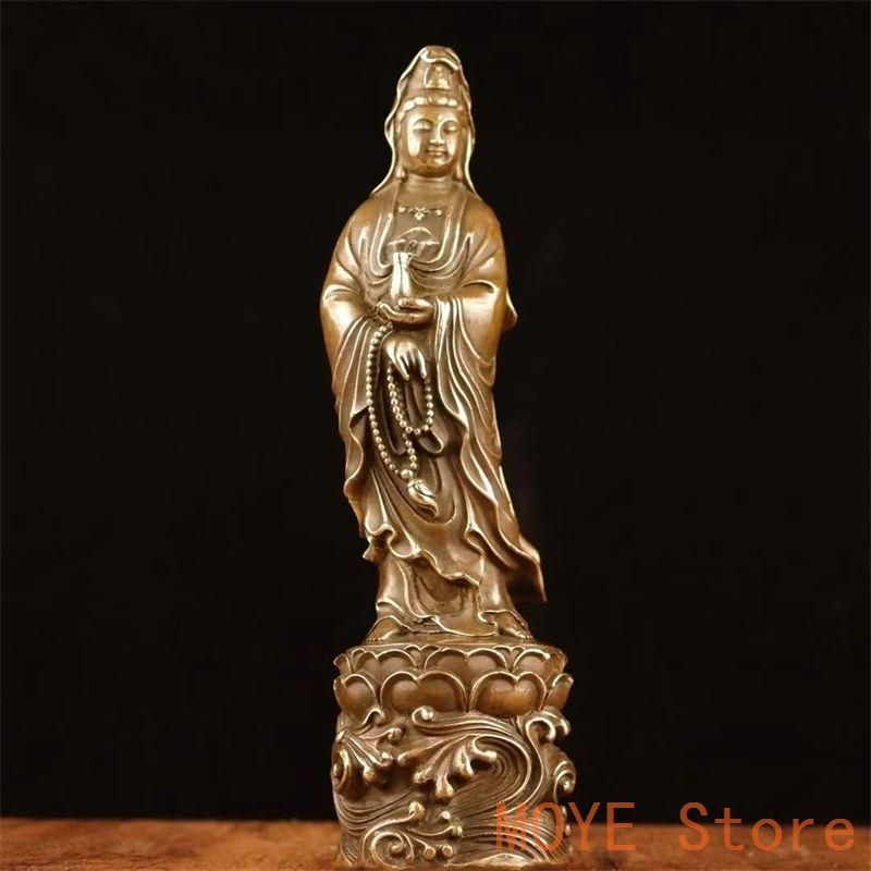 銅製 仏像 浄水観音菩薩仏像 仏間供養 銅製品 工芸品 置物 銅製 仏像 浄水観音菩薩仏像 仏間供養 銅製品 工芸品 置物zw0829