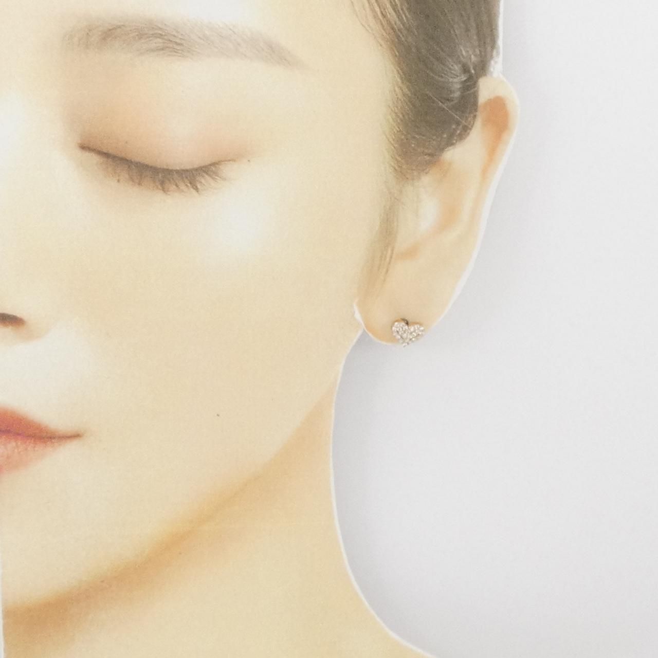 ポンテヴェキオ ハート ピアス 0.26CT - メルカリ 