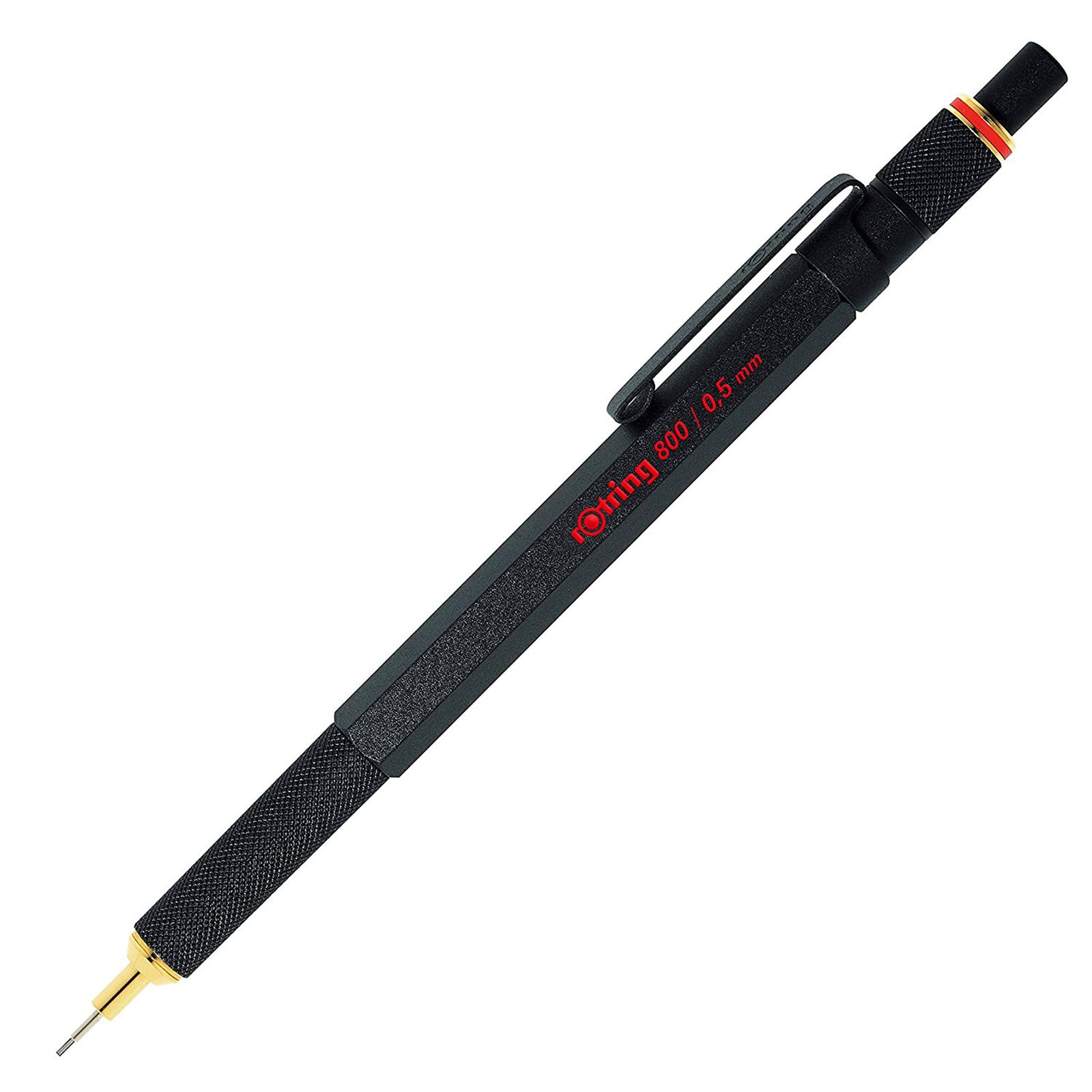 ロットリング Rotring ROTRING800 ブラック シャープペンシル 0.5mm 回転式ノックタイプ 1904447 正規輸入品 ブラック 0.5ｍｍ メカニカルペンシル