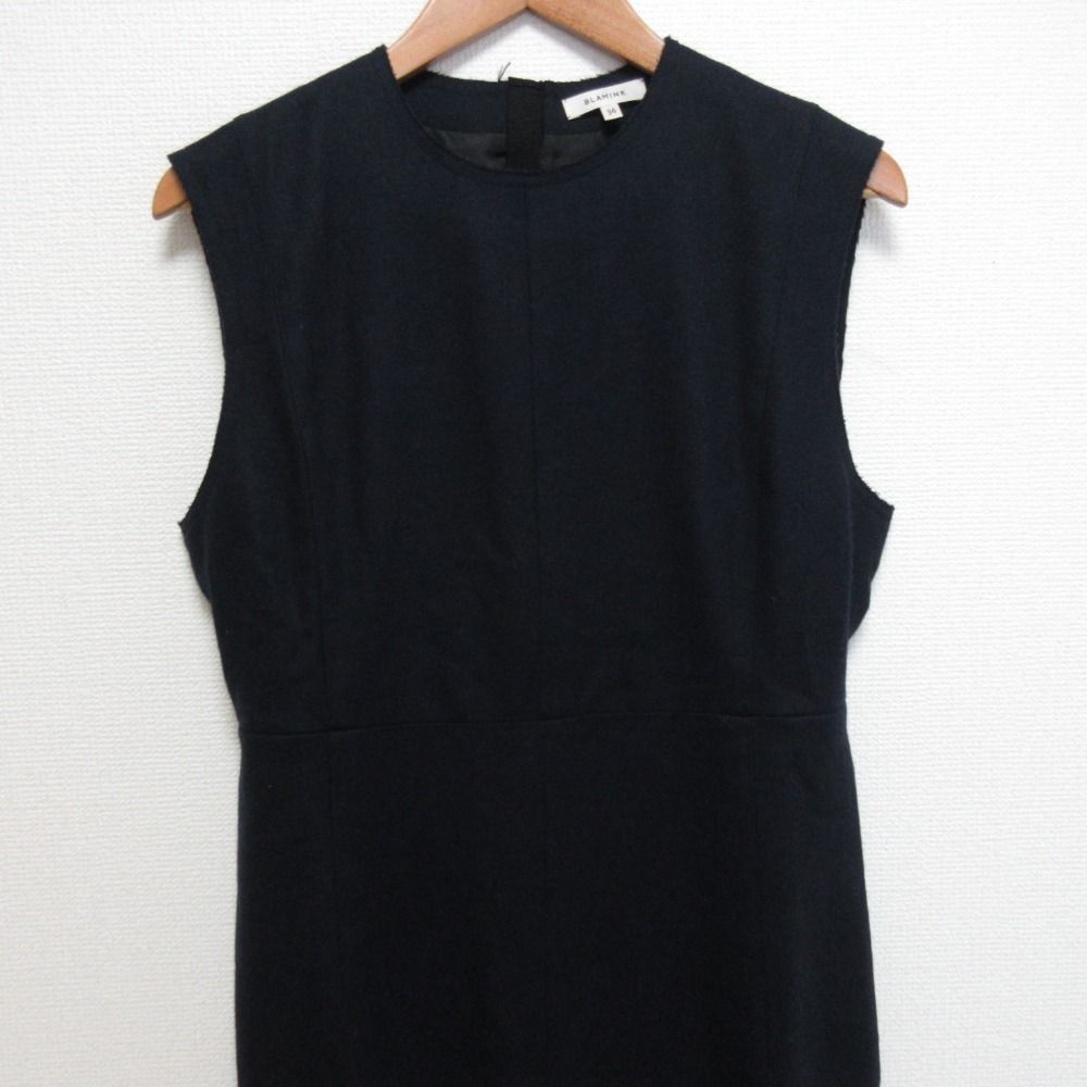 良品 BLAMINK ブラミンク レースコンビ ノースリーブワンピース 7926  