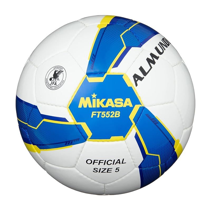 ミカサ(MIKASA) サッカーボール 日本サッカー協会 検定球 5号球 ALMUNDO(アルムンド) 一般・大学・高校生・中学生用 手縫い ボール FT552B-BLY 推奨内圧0.8(kgf/?) ブルー 1