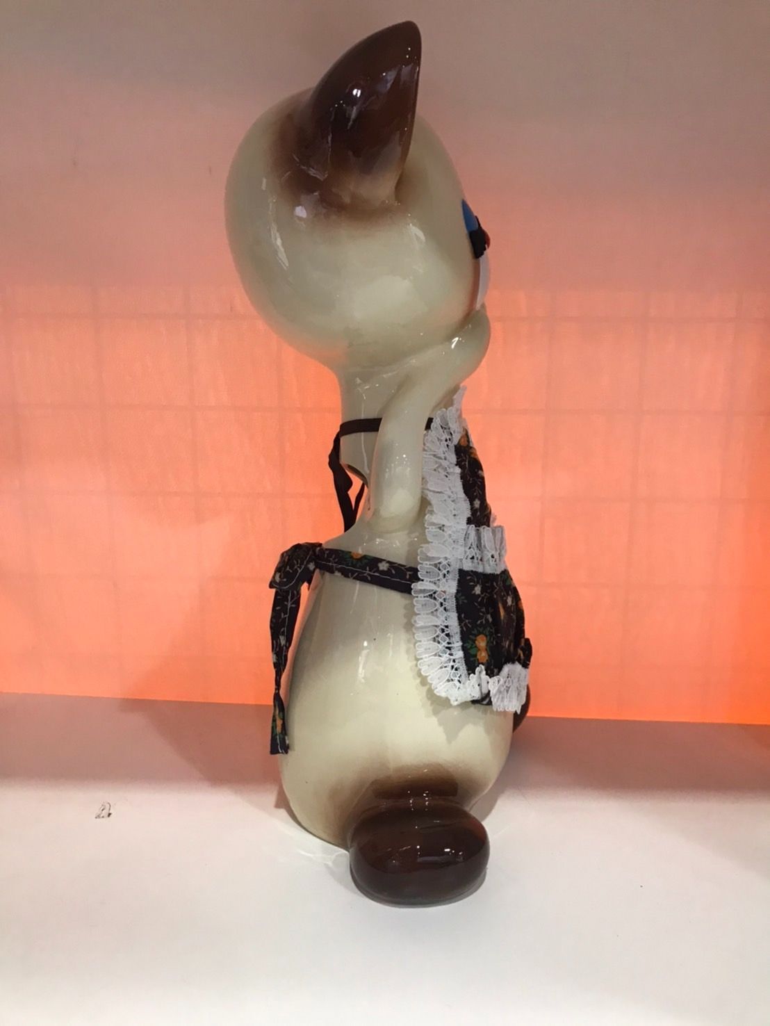 レトロ 昭和 シャム猫シャーシャイン 陶器の靴ベラ置き - メルカリ