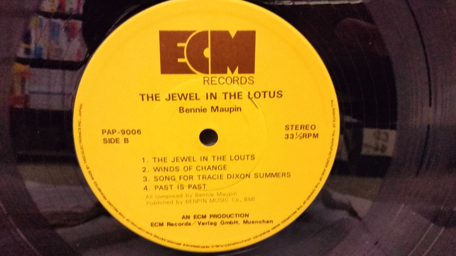 LPレコード325】THE JEWEL IN THE LOTUS／BENNIE MAUPIN／ECM