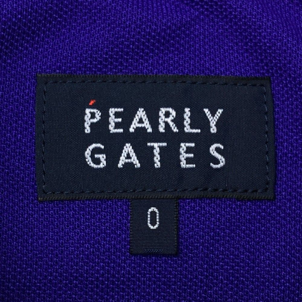 サイズ：0 PEARLY GATES パーリーゲイツ  ノースリーブポロシャツ  パープル系 [240101440398] ゴルフウェア レディース ストスト PEARLY GATES パーリーゲイツ ノースリーブポロシャツ パープル