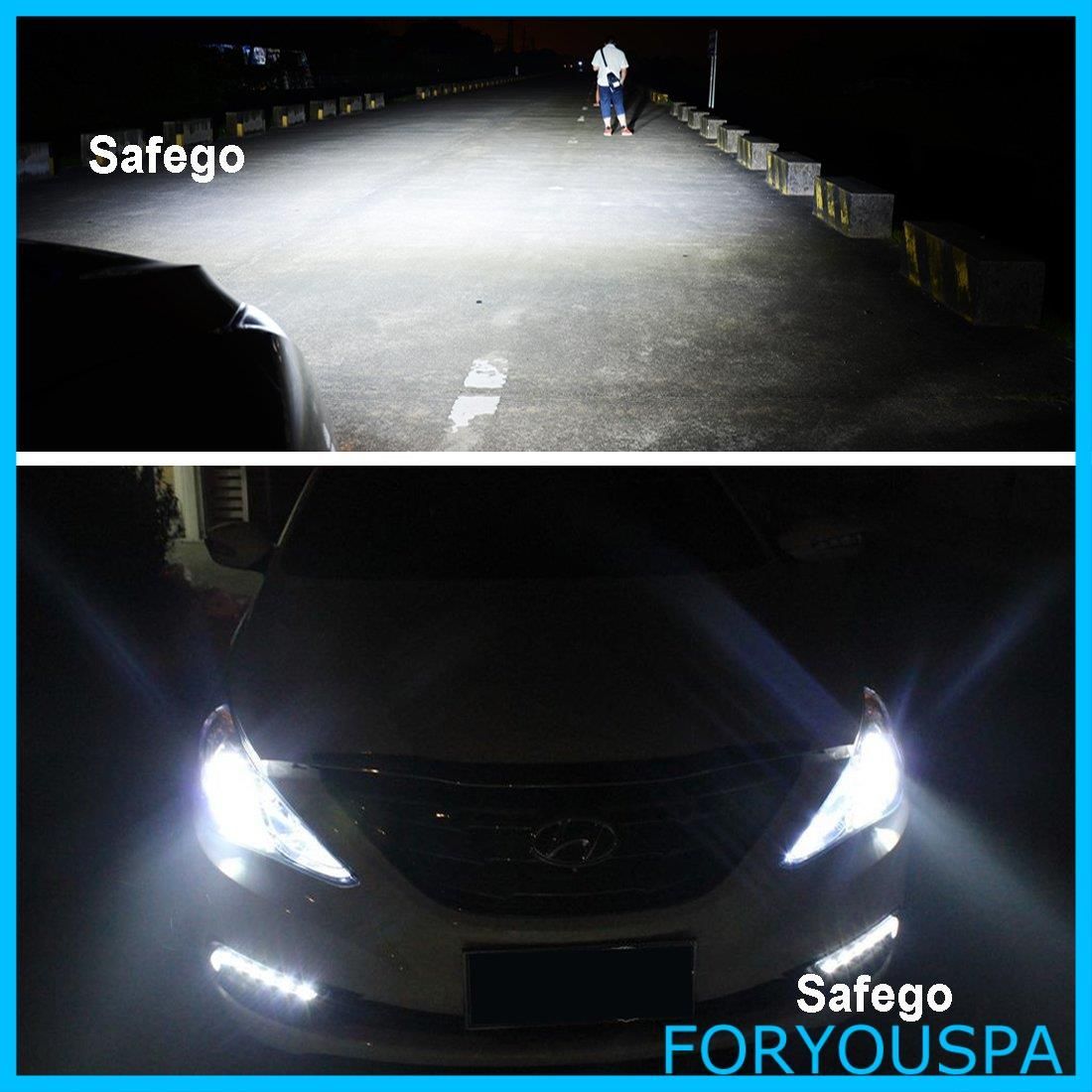 新着商品】H11 LED 車用 ヘッドライト 電球 キット - Safego 車検対応 ...