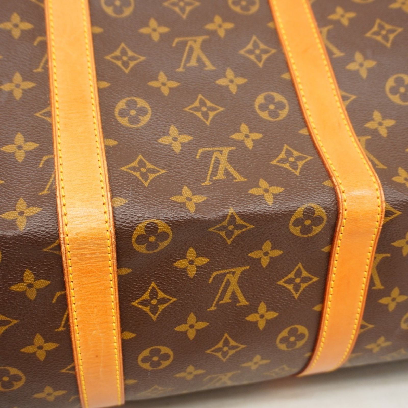 【鑑定済】ルイヴィトン モノグラム キーポル 55 ボストンバッグ ブラウン ルイ・ヴィトン(Louis Vuitton) ルイ・ヴィトン ボストンバッグ