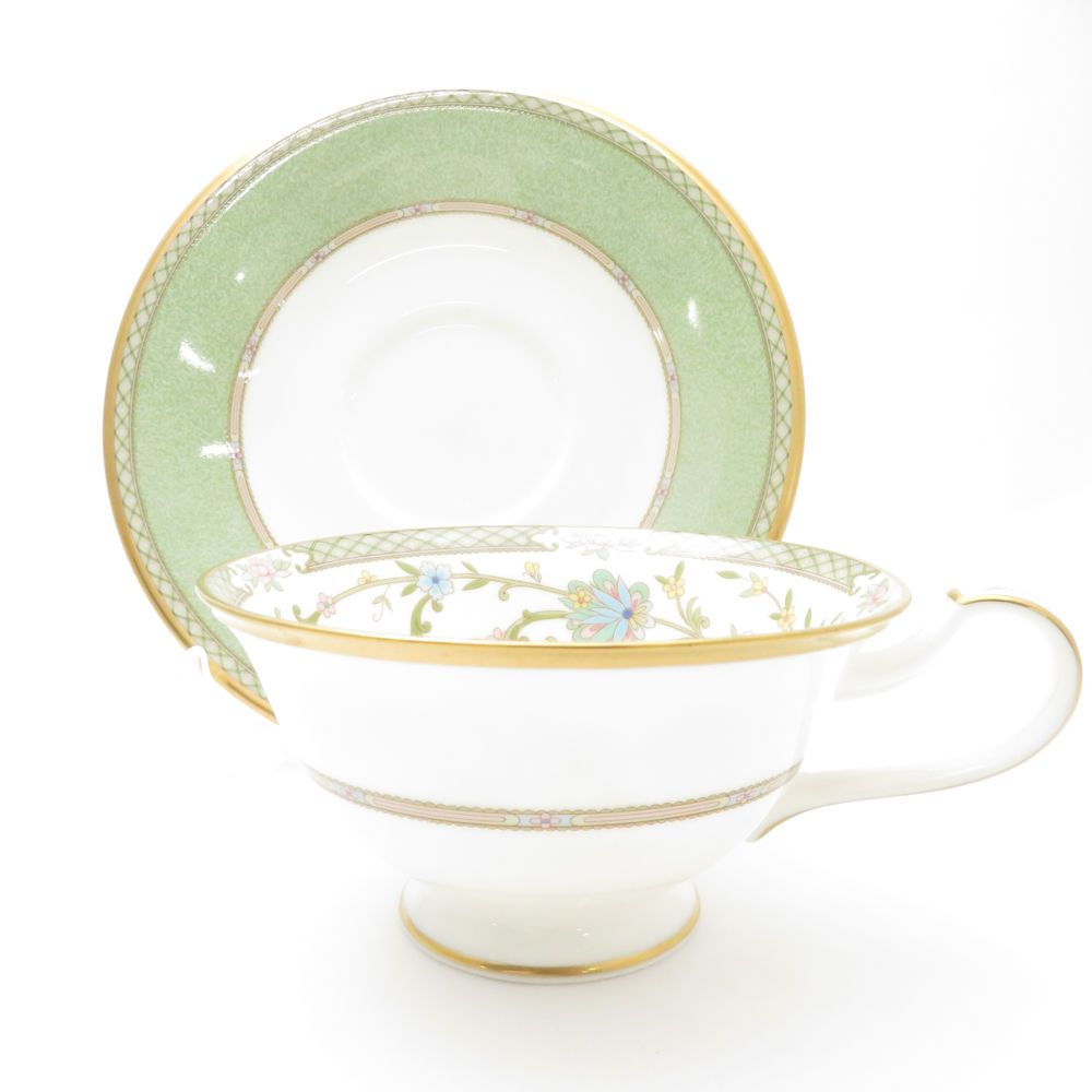 Noritake ノリタケ YOSHINO ヨシノ カップ＆ソーサー 2客 ペア 花柄