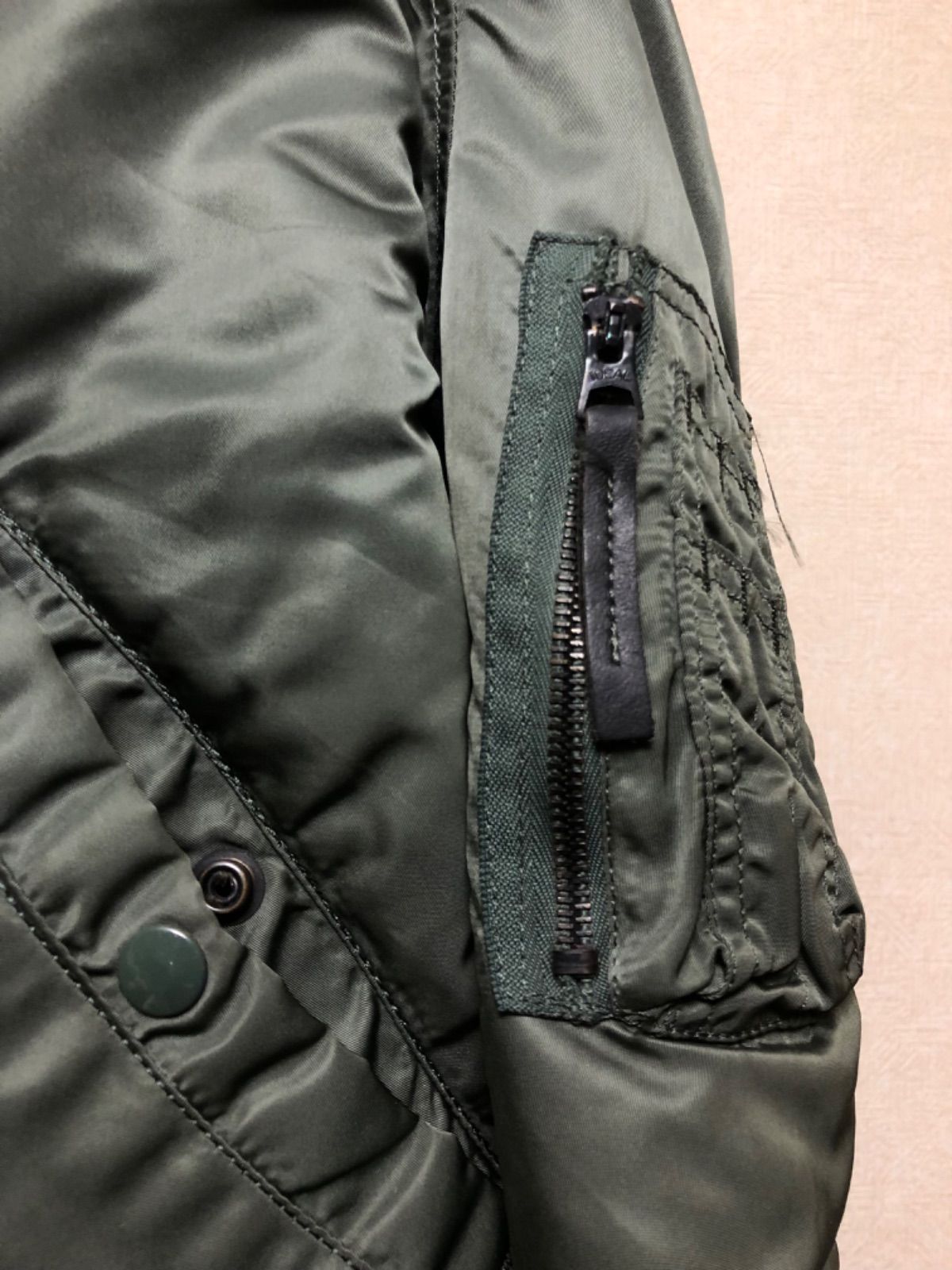 U.S.A.製85,s N-2Bフライトジャケット U.S.A.製85,s民間ALPHA社ラビットファーN-2Bフライトジャケット