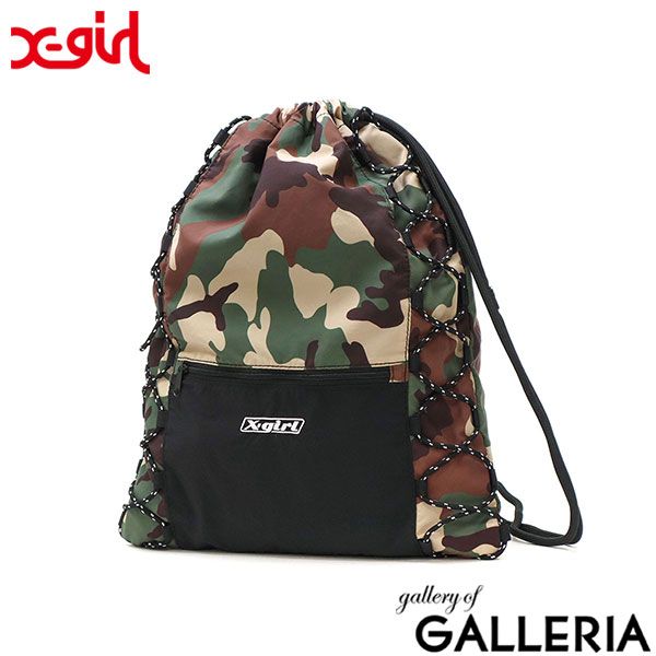 新品　エックスガール　X-girl KNAPSACK ナップサック　XG 迷彩 楽天市場】【公式】X-girl エックスガール KNAPSACK