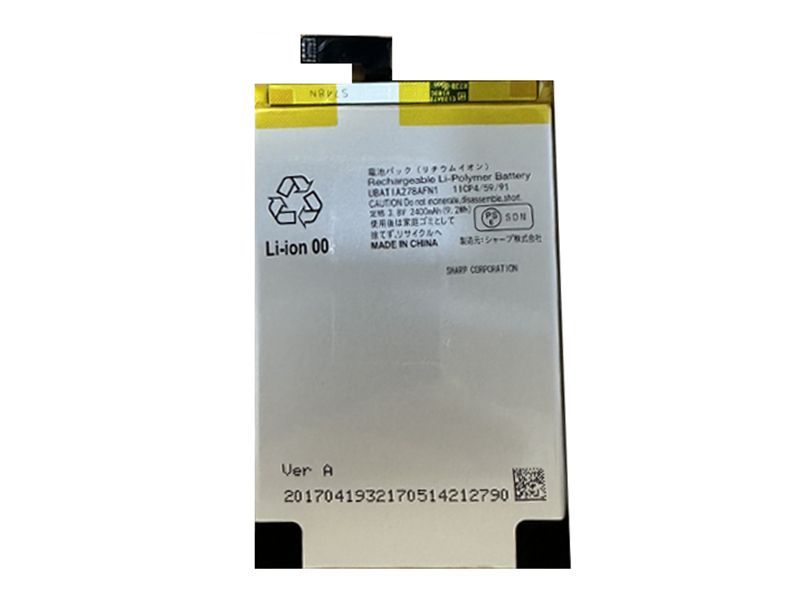 送料無料 国内即日発送 純正同等新品  SHARP UBATIA278AFN1 適用する AQUOS SERIEmini SHV38 携帯電話のバッテリー 電池パック 交換 内蔵battery 修理 両面テープ 修理工具付き