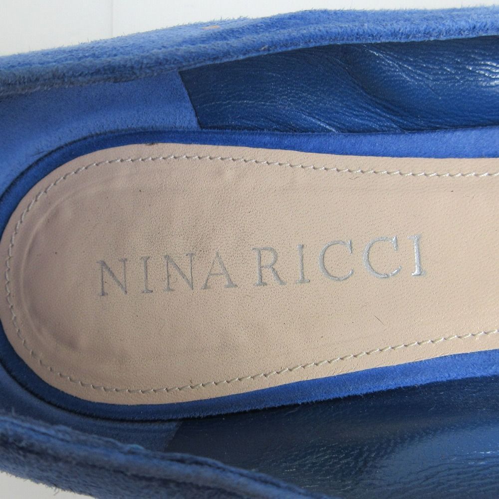 NINA RICCI ニナリッチ スエード ポインテッドトゥ フラット