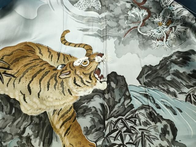 平和屋着物○男性 紬 アンサンブル ヘブンリーブルー色 正絹 逸品 未