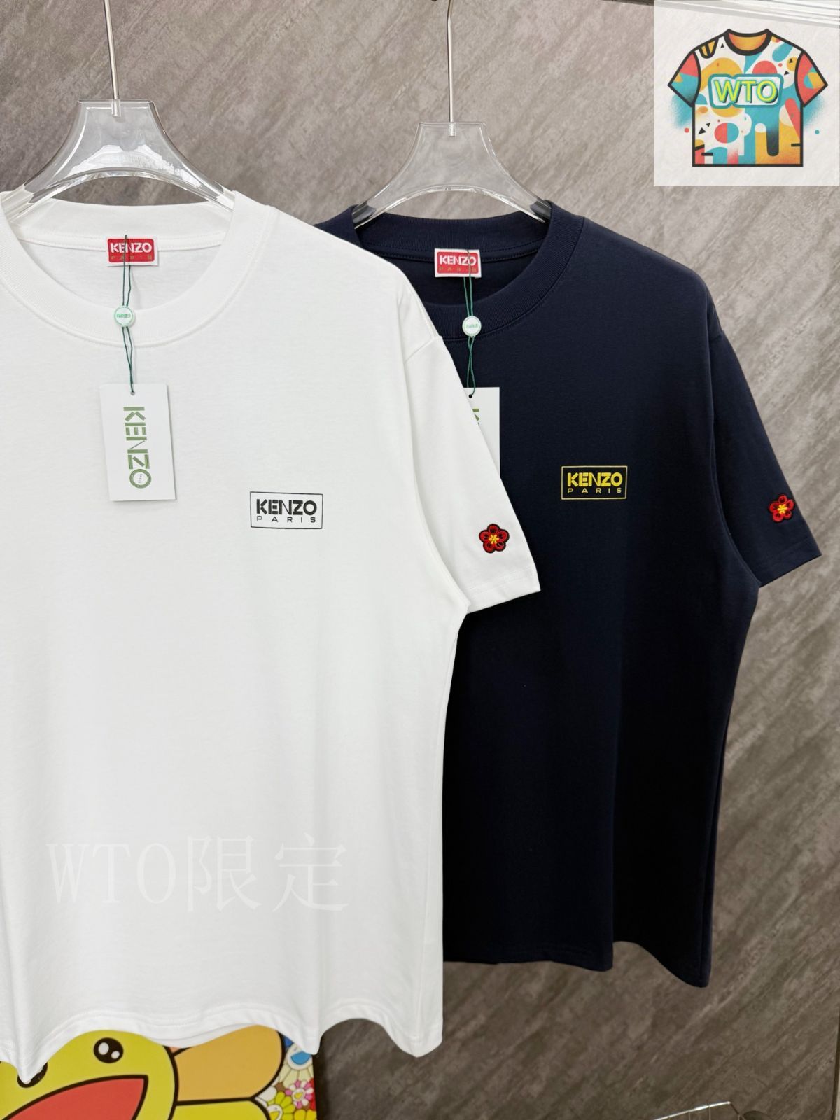 ★KENZO★コットン 刺繍 フード Tシャツ ケンゾー“タイガー”の立体刺繍入りフーディやTシャツ