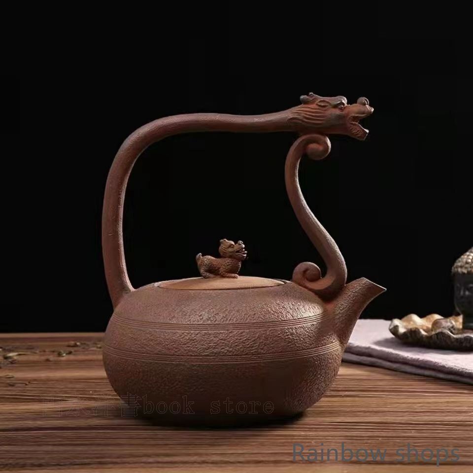 南部鉄器 老鉄瓶 急須 茶道具 対応 鉄やかん 鉄分補給 未塗装鉄器 1200ml bcp6