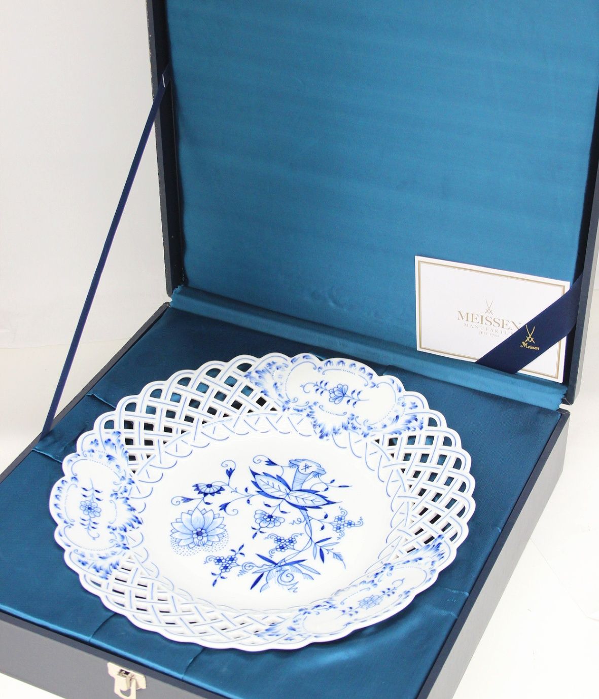 マイセン☆ブルーオニオン☆メッシュプレート☆MEISSEN マイセン