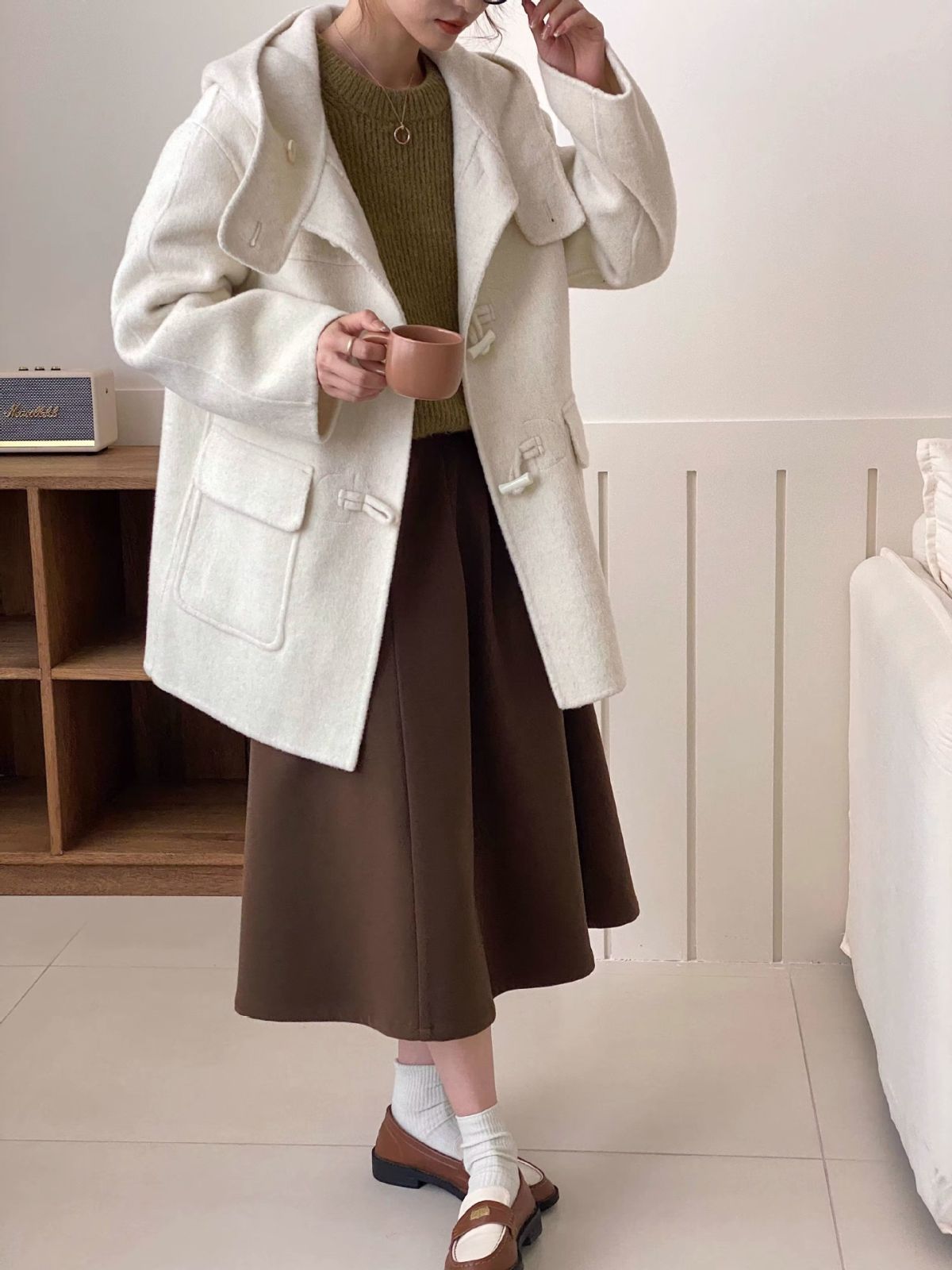 ショート丈 シンプル