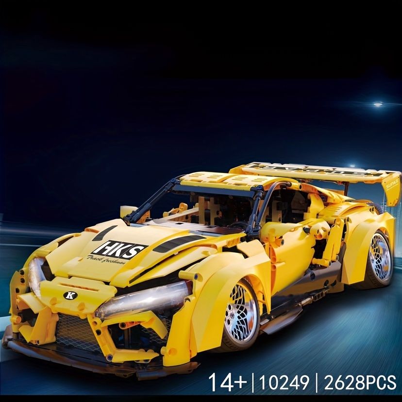 2628個 テクノロジースポーツカーモデル 組み立て車モデル クリエイティブビルディングブロックおもちゃ クリスマス ハロウィン 感謝祭 イースター 新年ギフト