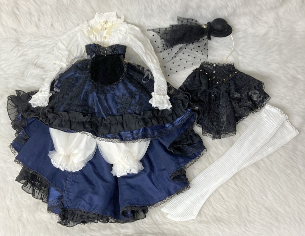 M V STUDIO DDサイズ ドール衣装 コルセット付きドレス衣装セット