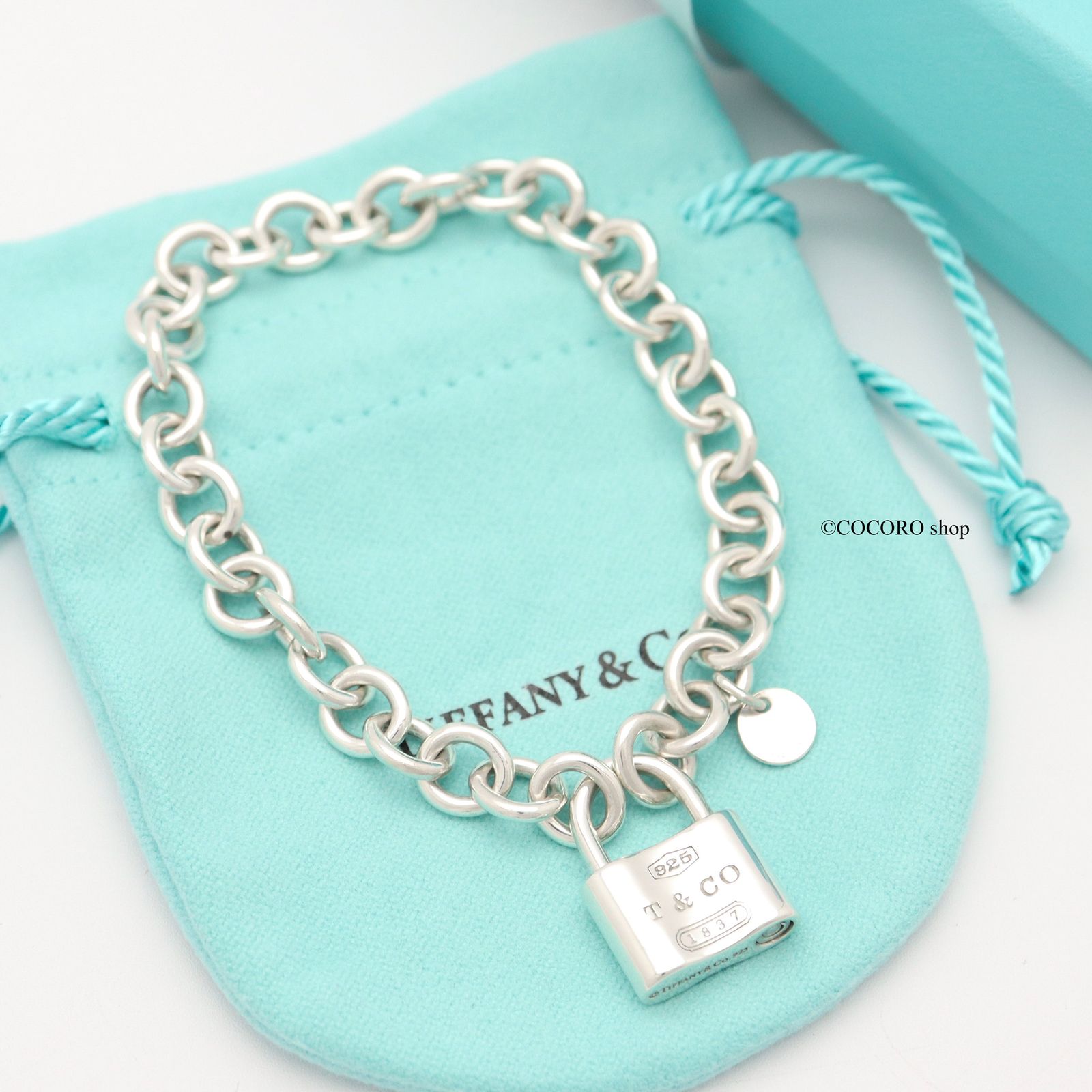 美品】ティファニー TIFFANY&Co. 1837 ロック チェーン ブレスレット