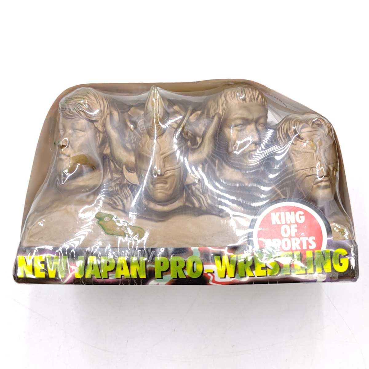 新日本プロレスリング 貯金箱　中古 2点セット] 新日本プロレス 貯金箱 ヘビー級 ジュニアヘビー級