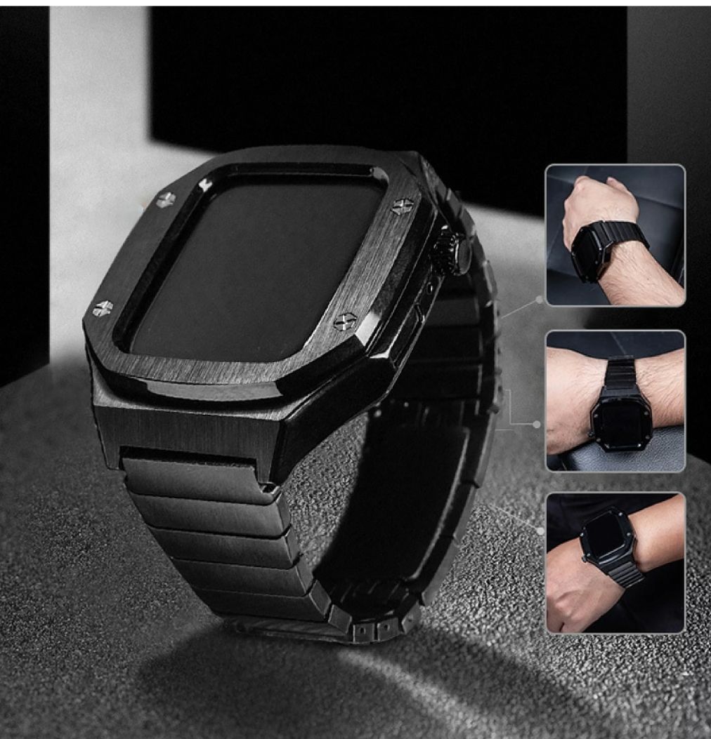 Apple Watchシリーズ7 45mm専用ステンレススチールバンド※充電器付 