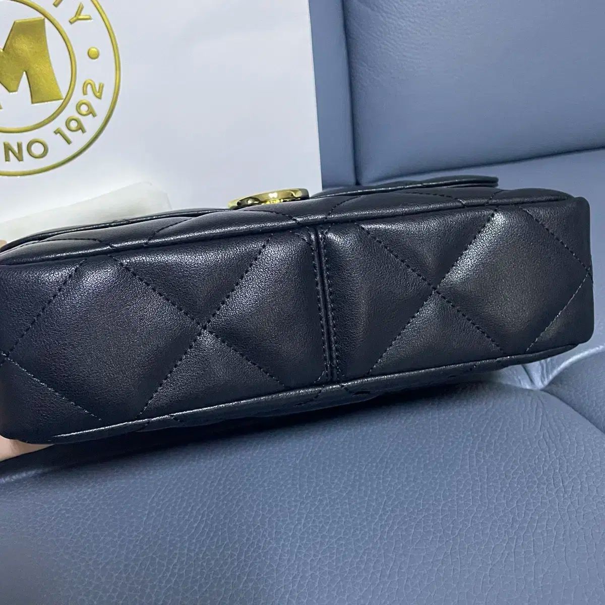 METROCITY メトロシティ チェーン キルティング クロスバッグ ショルダーバッグ DECORATOM_COM_BR