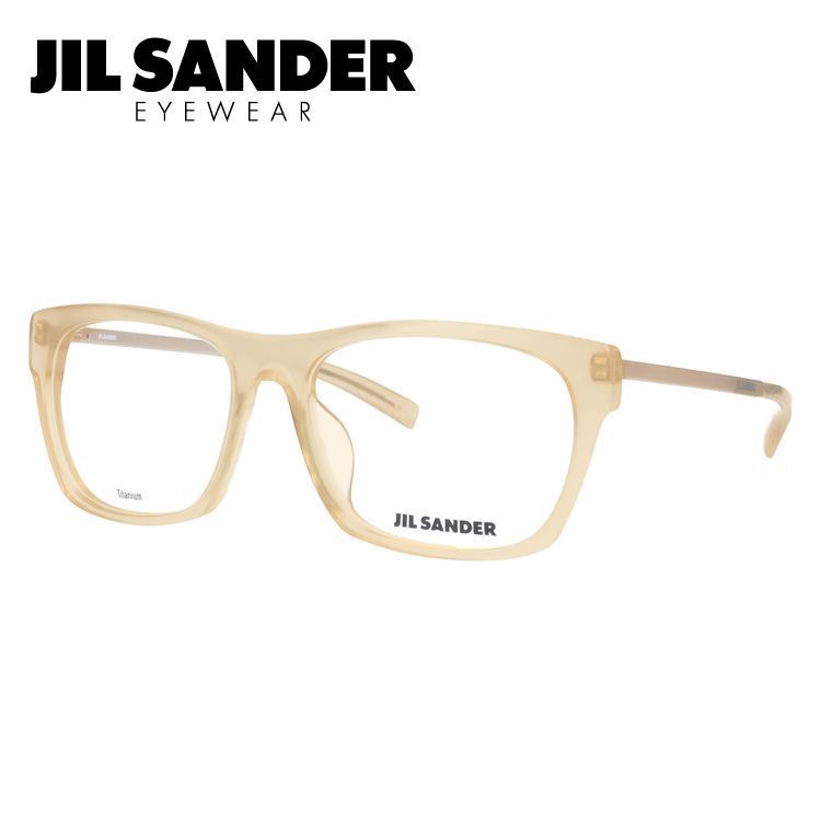 JIL SANDER メガネフレーム ウェリントン型 おしゃれ老眼鏡 リーディンググラス ジルサンダー J4006-N 55 アジアンフィット メンズ レディース