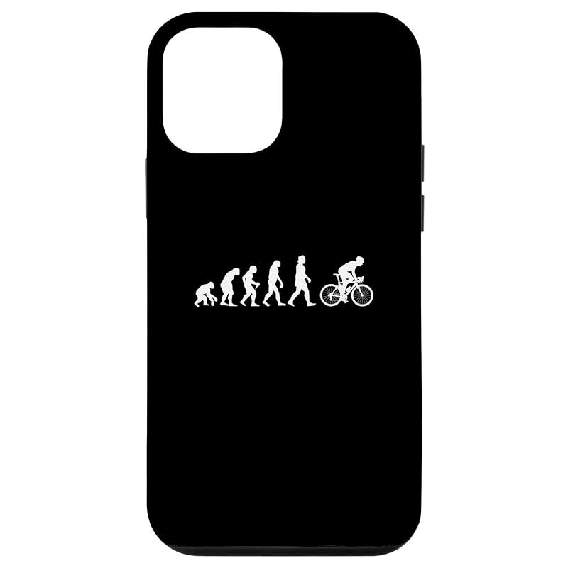 新品　iPhone 12 mini 人類の進化 ネタ 自転車好き ロードバイク クロスバイク サイクリング サプライズ プレゼント おもしろ 自転車 スマホケース