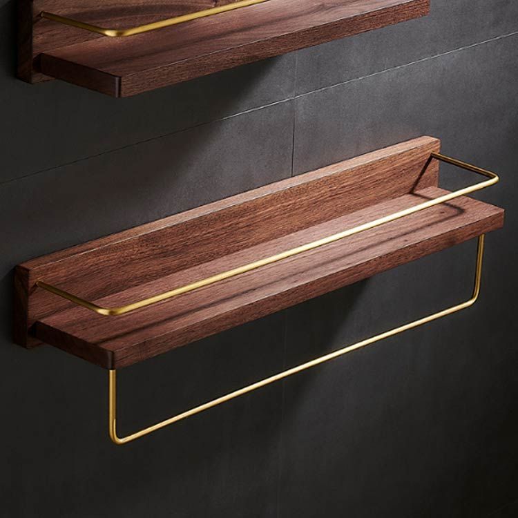 タオルハンガー タオル掛け 木製 棚付 洗面所 壁 バスタオル掛け