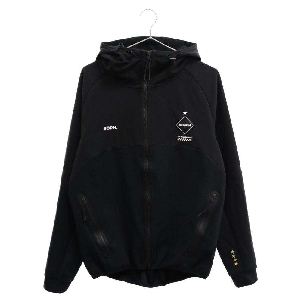 F.C.R.B./F.C.Real Bristol/FCRB (エフシーアールビー/エフシーレアルブリストル) 19SS VENTILATION HOODY ベンチレーション ジップアップ フーディ ジャケット ブラック FCRB‐190019
