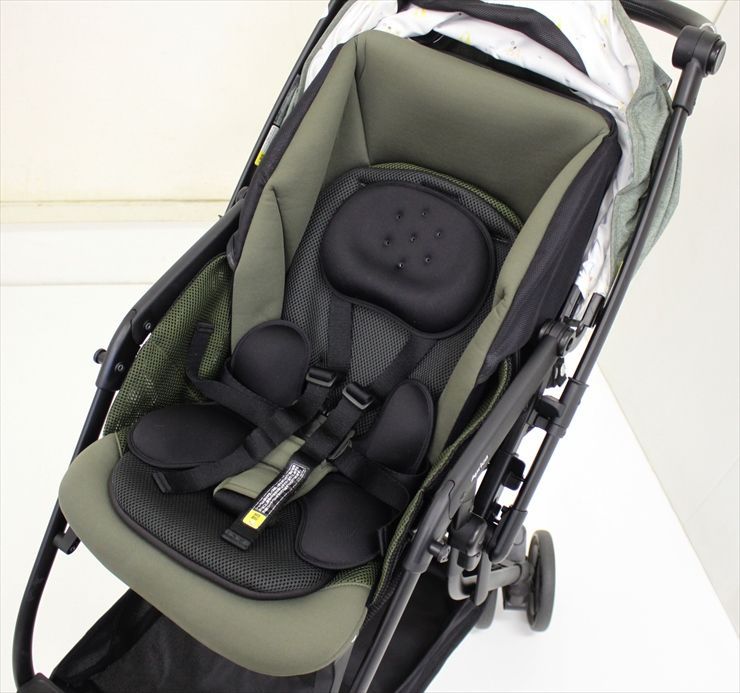 ルンルン コンパクト Be LIMITED アニマルカーキ 2129482 アップリカ製ベビーカー 生後1ヶ月～ クリーニング済み A9615314 STEELWINDOWSANDDOORS_COM