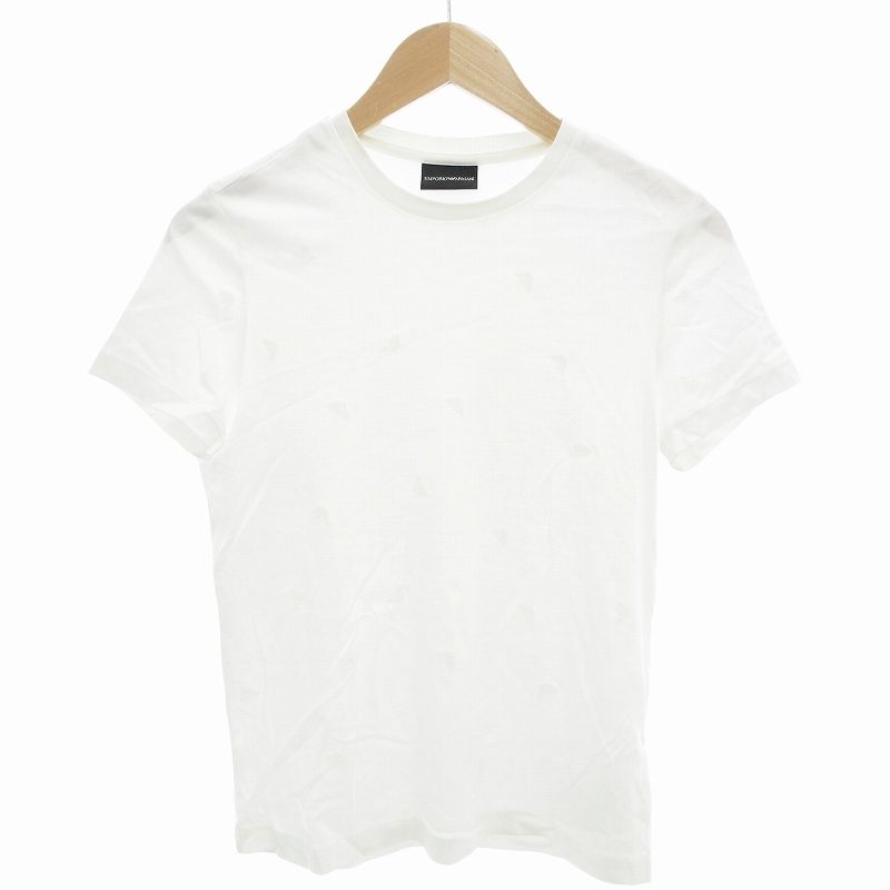 【美品】エンポリオアルマーニ　ポロシャツ　ホワイト筆記体ロゴ　L Brandol / EMPORIO ARMANI エンポリオアルマーニ メンズ Tシャツ
