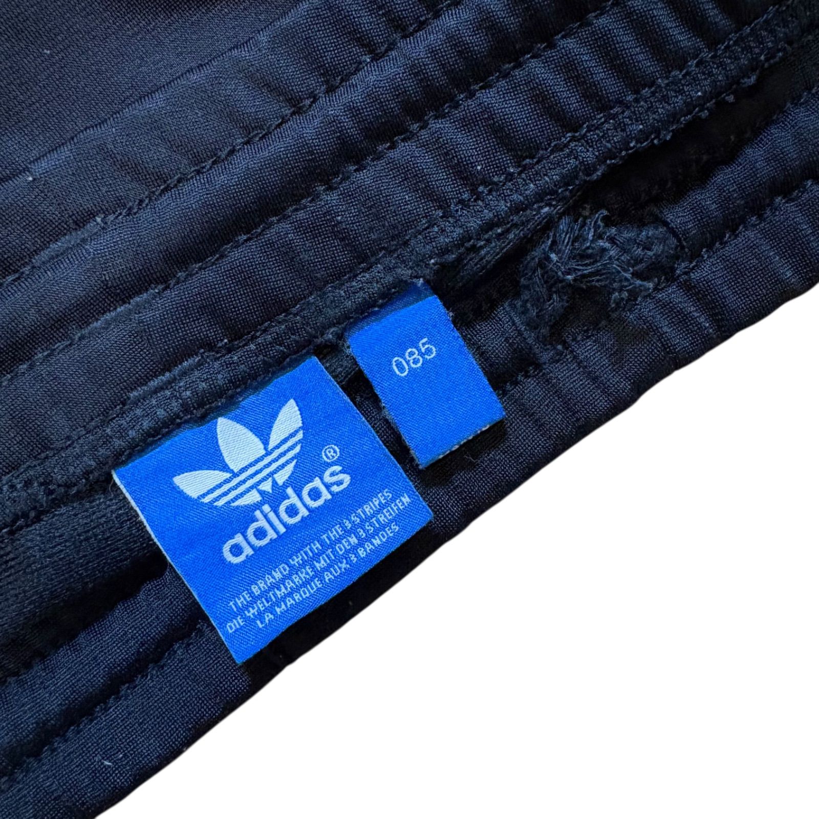 古着 adidas アディダス トラックパンツ 3ライン 刺繍 トレフォイル