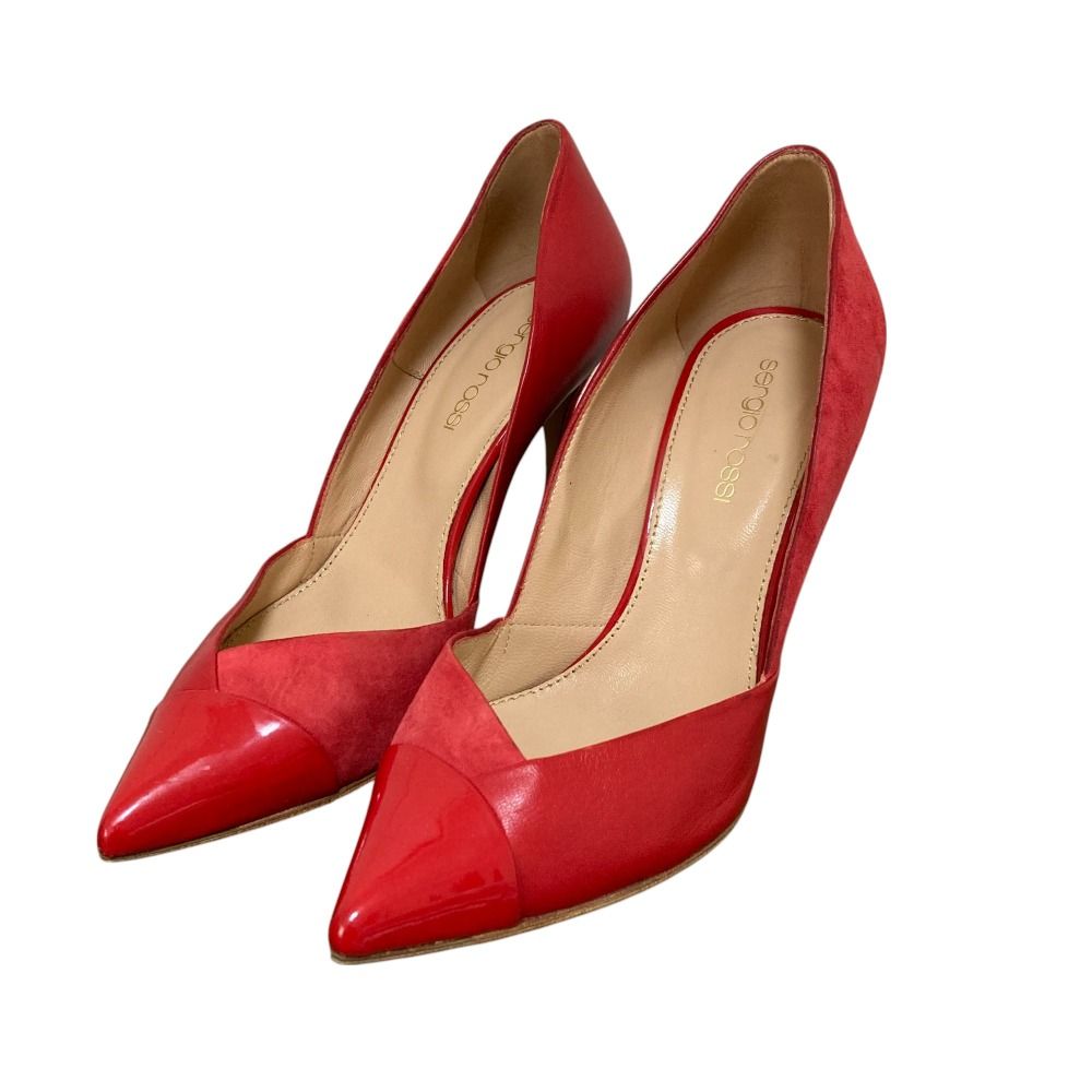 ✨美品✨　sergio rossi レザー　ポインテッドトゥ　ブラック22.5 Sergio Rossi(セルジオ ロッシ)｜sr1 ポインテッドトゥフラット