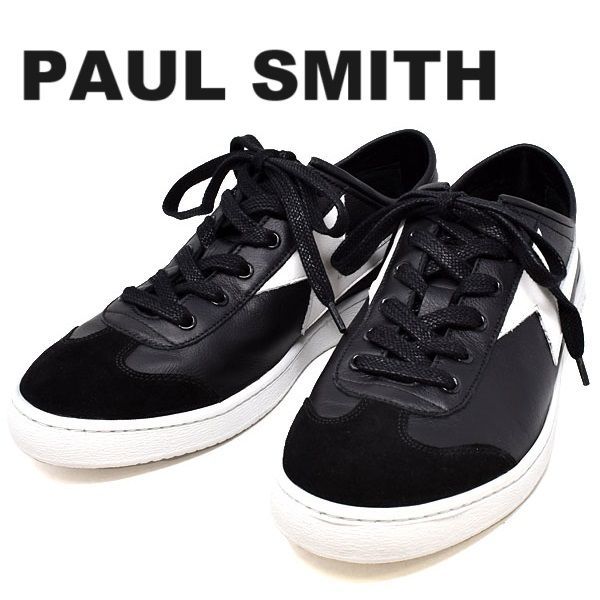 PAUL SMITH ポールスミス M2S ZIG01 ASET BLACK ZIGGY レザー スニーカー