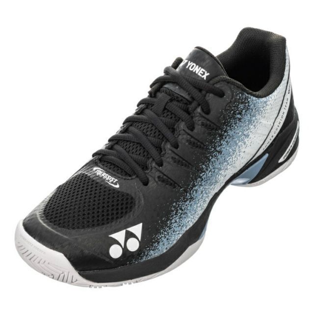 YONEX ヨネックス パワークッションチームワイドAC ブラック/ホワイト 28.5 SHTTWAC 245 | テニスシューズ テニス用品 靴 くつ 衝撃吸収性 反発性 軽量 通気性 クッション性 弾力性 フィット性 オー