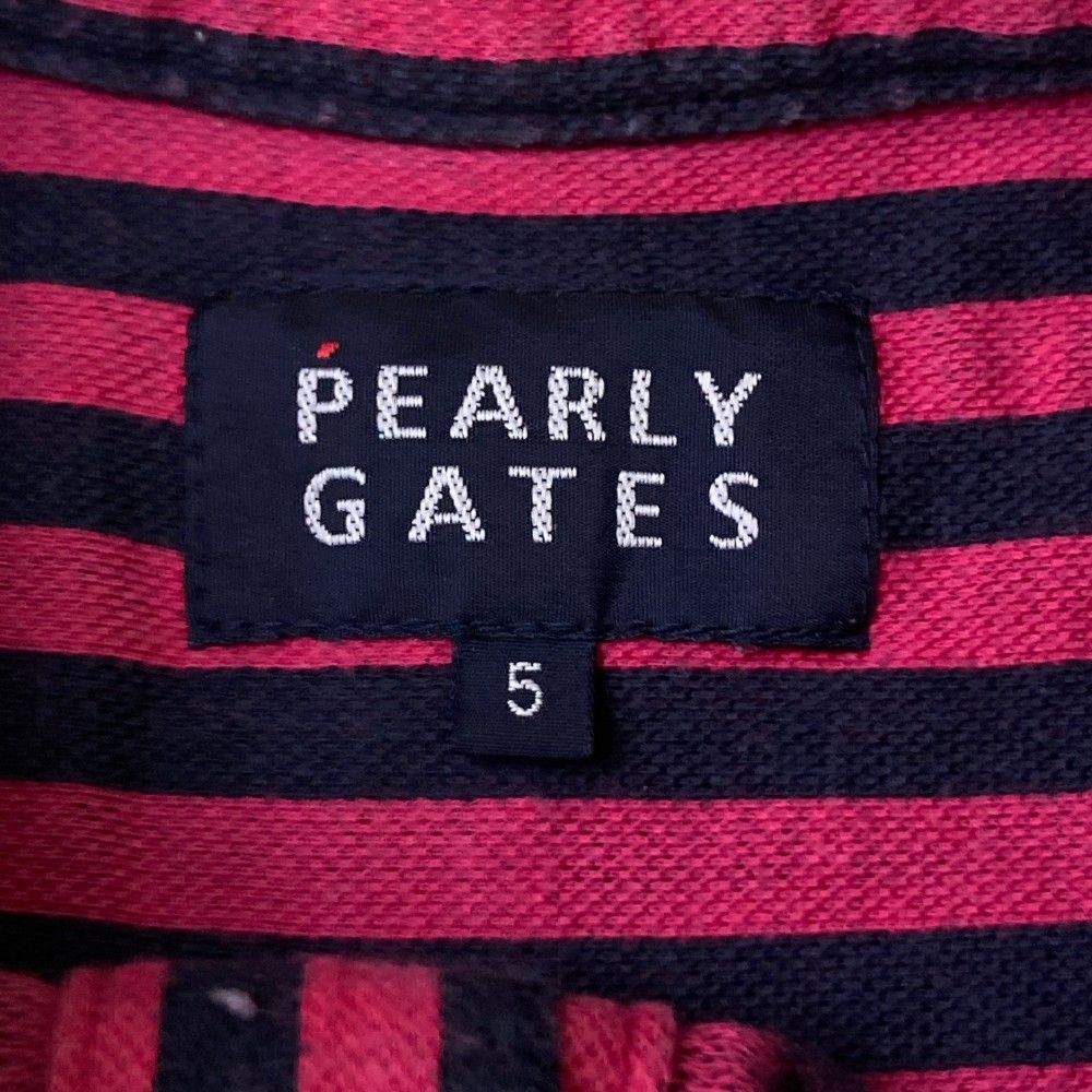 サイズ：5 PEARLY GATES パーリーゲイツ 長袖ポロシャツ ボタン