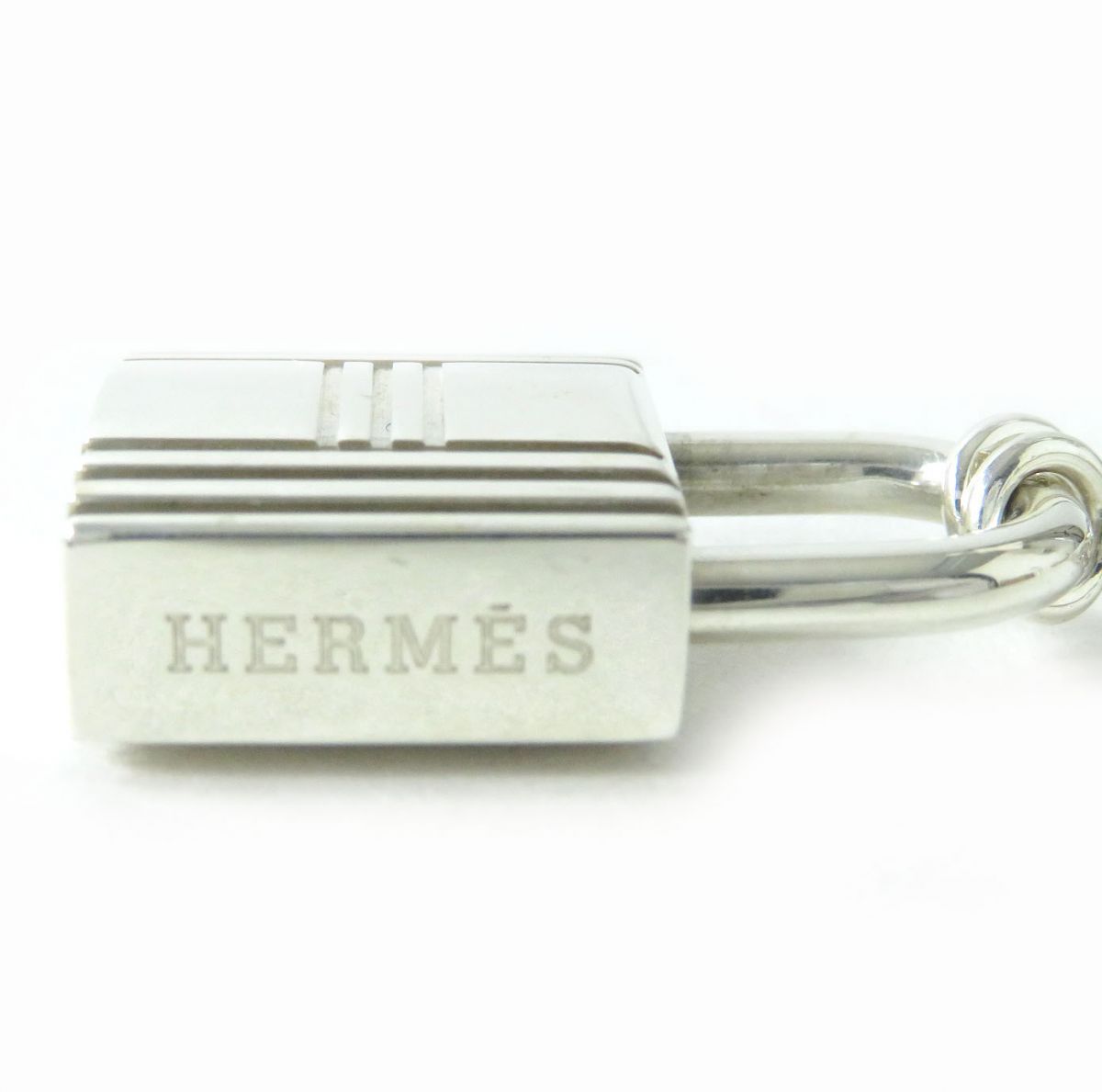 約44cmモチーフ美品△HERMES エルメス Ag925 カデナ チェーン ネックレス／ペンダント Hロゴ 総重量23.7g シルバー メンズ レディース オススメ◎