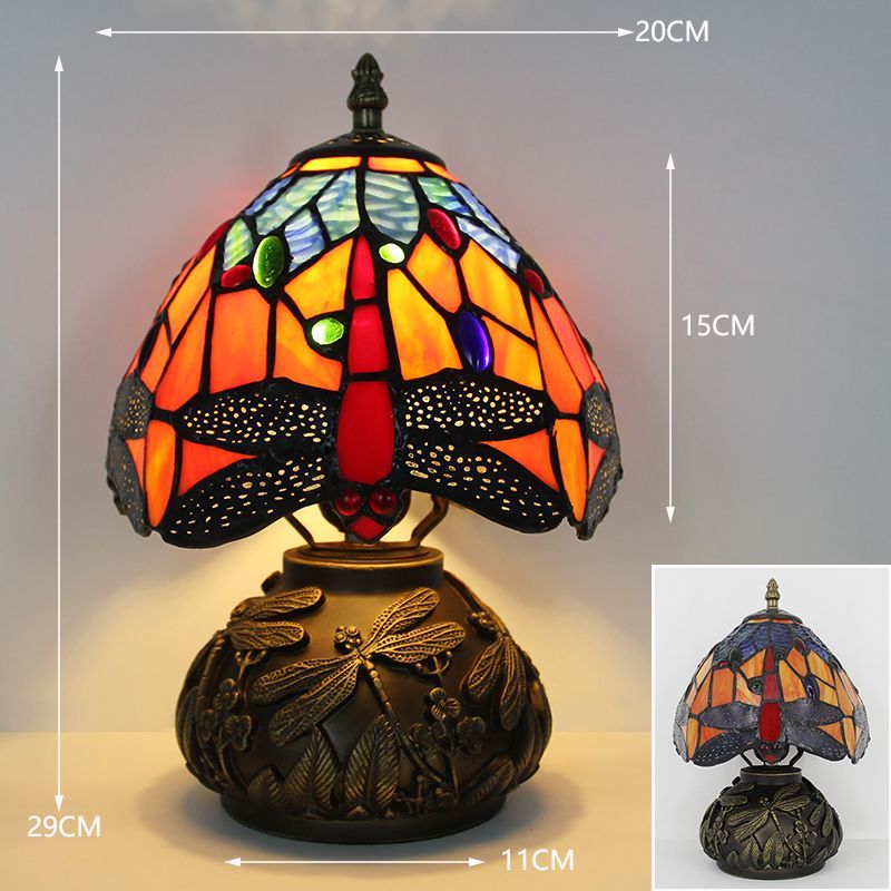 LED電球付き テーブルランプ 照明クラシック ヨーロッパ 手作り