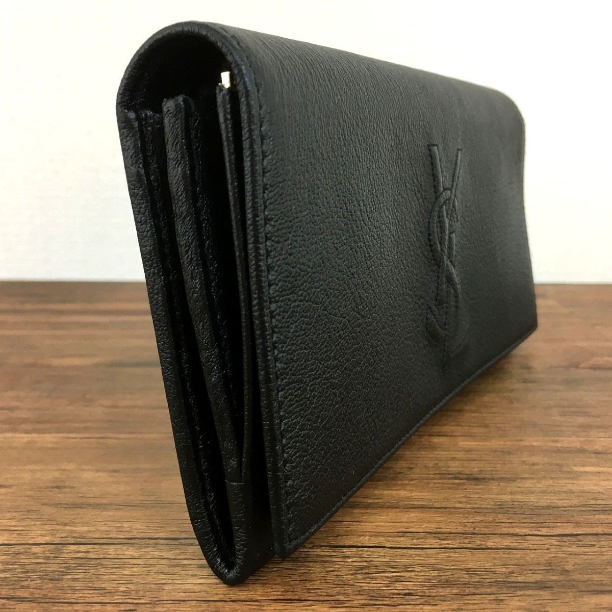 誠実 未使用品 Saint Laurent 長財布 YSL 黒 サンローラン 411 - 通販