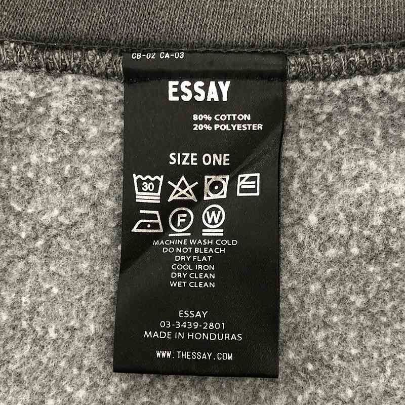 ESSAY スウェット 美品】 ESSAY / エッセイ | 2023AW | PIGMENT SWEATER 顔料染め