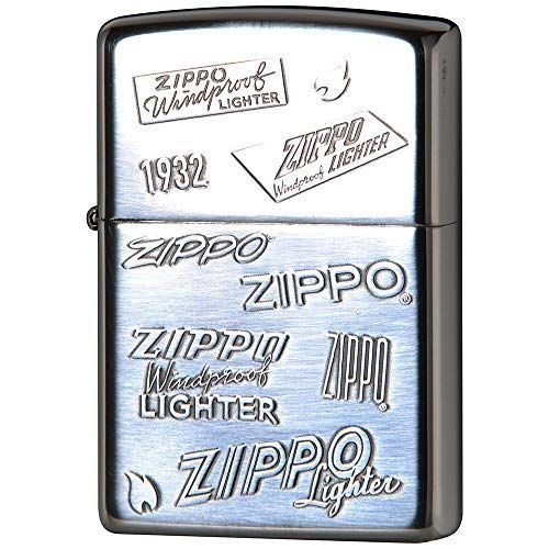 A130895 ZIPPO(ジッポー) ライター シルバー ロゴ 両面エッチング