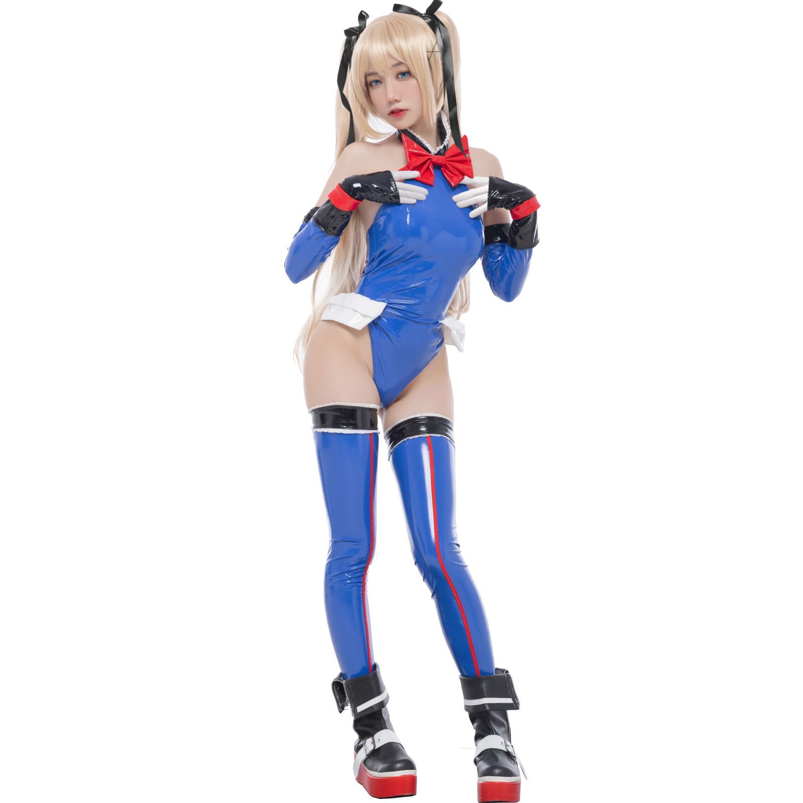 マリー・ローズ風 コスプレ 衣装 レオタード セクシー ハイレグ 水着 ニーハイ タイツ シンプル 光沢 RQ レースクイーン コスチューム  レディース - メルカリ