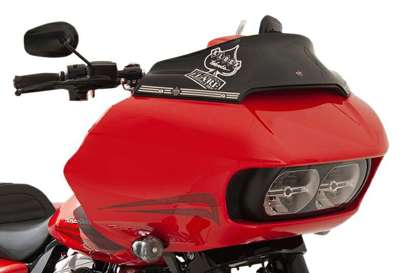 SPORT FLARE ウインドシールド 6インチ ブラック 2015〜24年FLTR 2025〜25年FLTRT