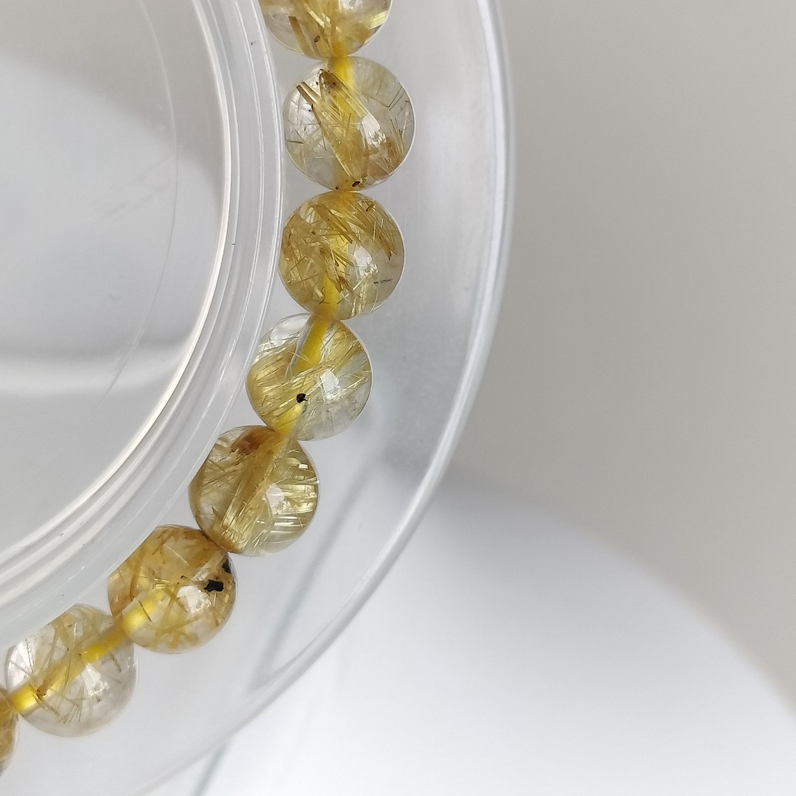 ☯太陽放射タイチンルチル[nYLt6a19]超品位 6.5mm 15cm - メルカリ 