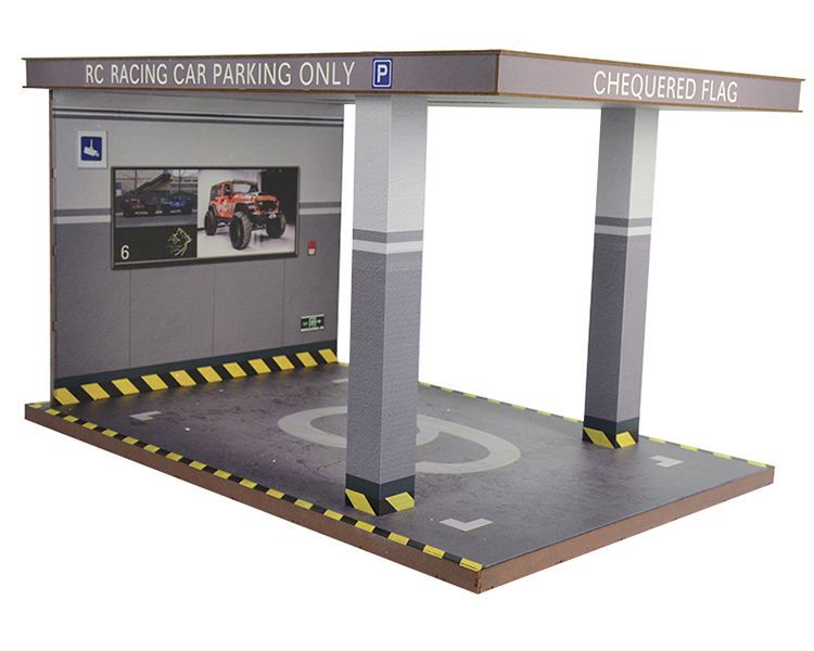 ラジコン ケース ディスプレイ リアルガレージセット 1/10スケール