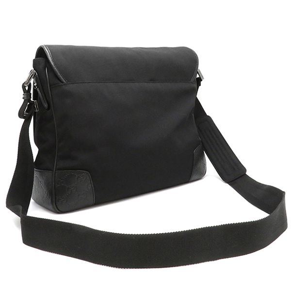 Gucci メッセンジャーバッグ ブラック GUCCI グッチ ジャンボGG ミディアム メッセンジャーバッグ